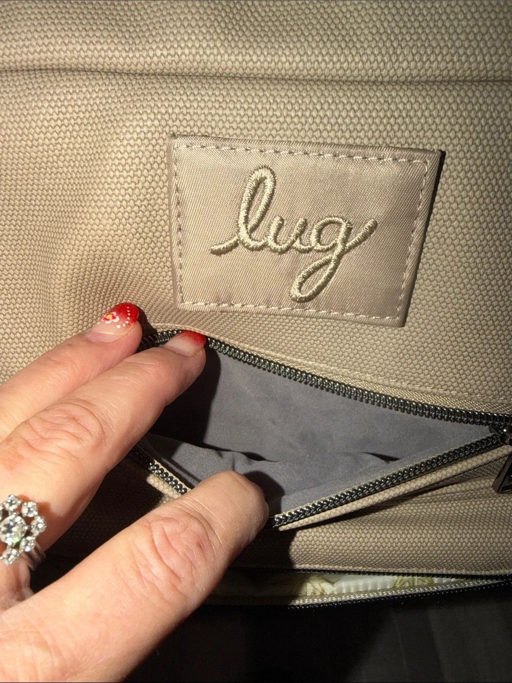 lug Matte Luxe Charger Duffel - Sand NWOT